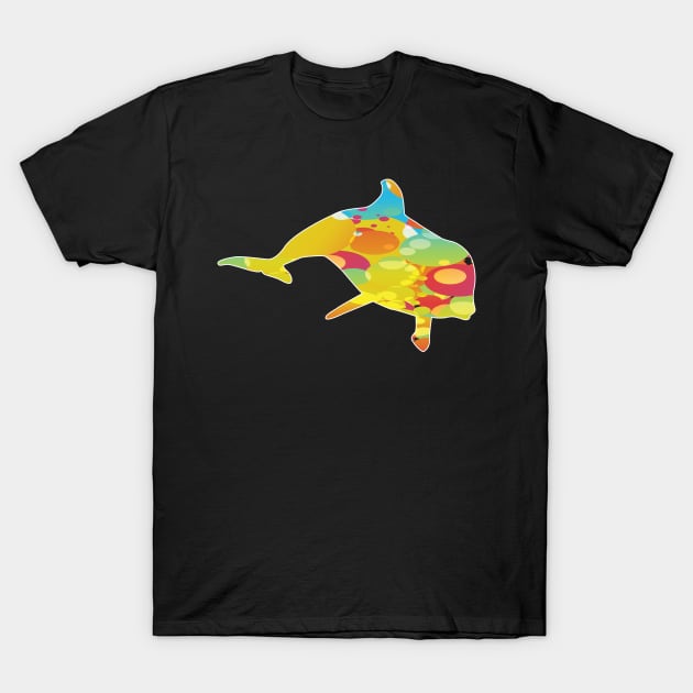 Cool Dolphins Sea Colorful T-shirt T-Shirt by thefriendlyone